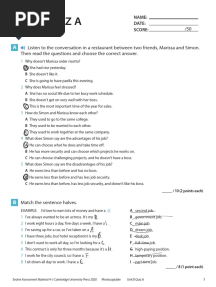 Evolve - L4 - Unit 8 Quiz - A