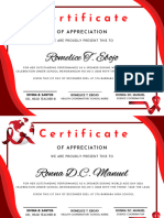 Red Modern Completion Certificate