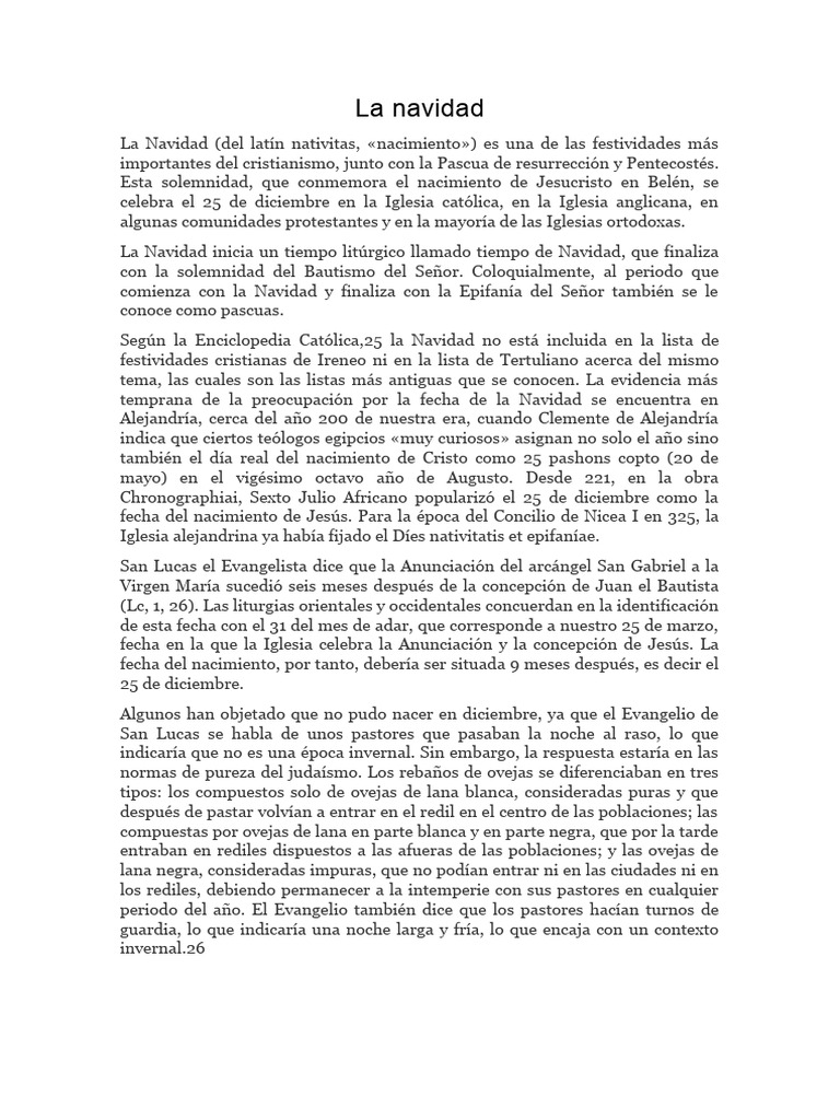 Historia y tradiciones de la Navidad | PDF | Navidad | Adviento