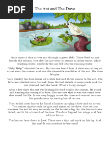 The Ant and The Dove Printable