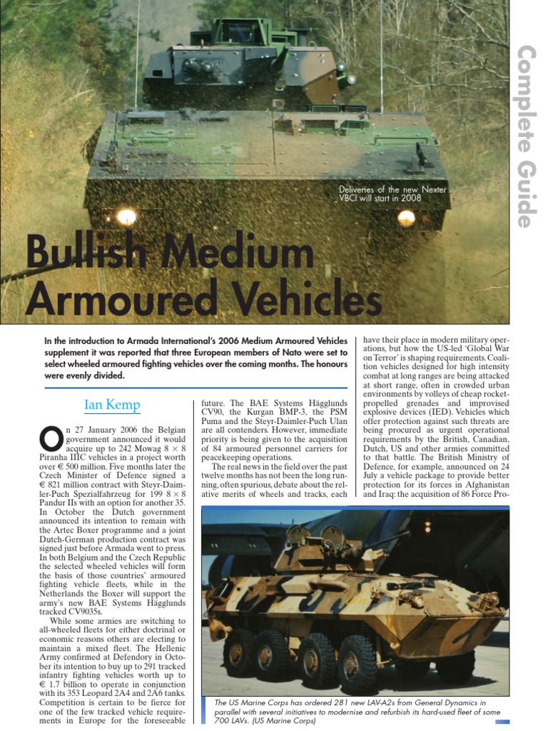 Complete Guide 07-1 (Medium Armored Vehicles) | PDF | Armoured Fighting ...