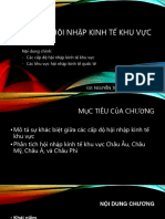 Chương 3 Hội Nhập Kinh Tế Khu Vực