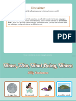T S 3750 Who What When Where Silly Sentence Powerpoint - Ver - 3