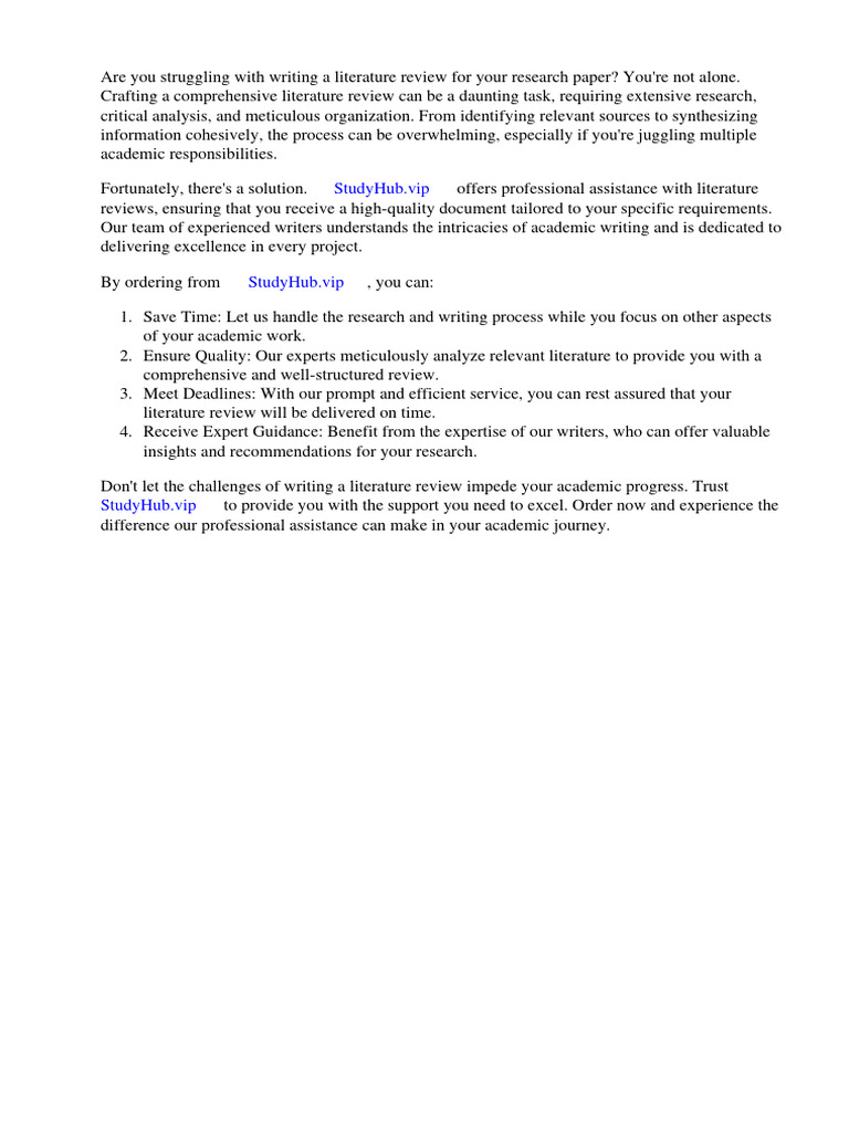 Research Literature Review Example PDF | PDF | Scientific Method | Evidence