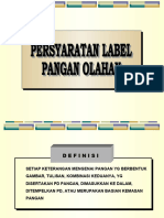 Label Pangan Olahan