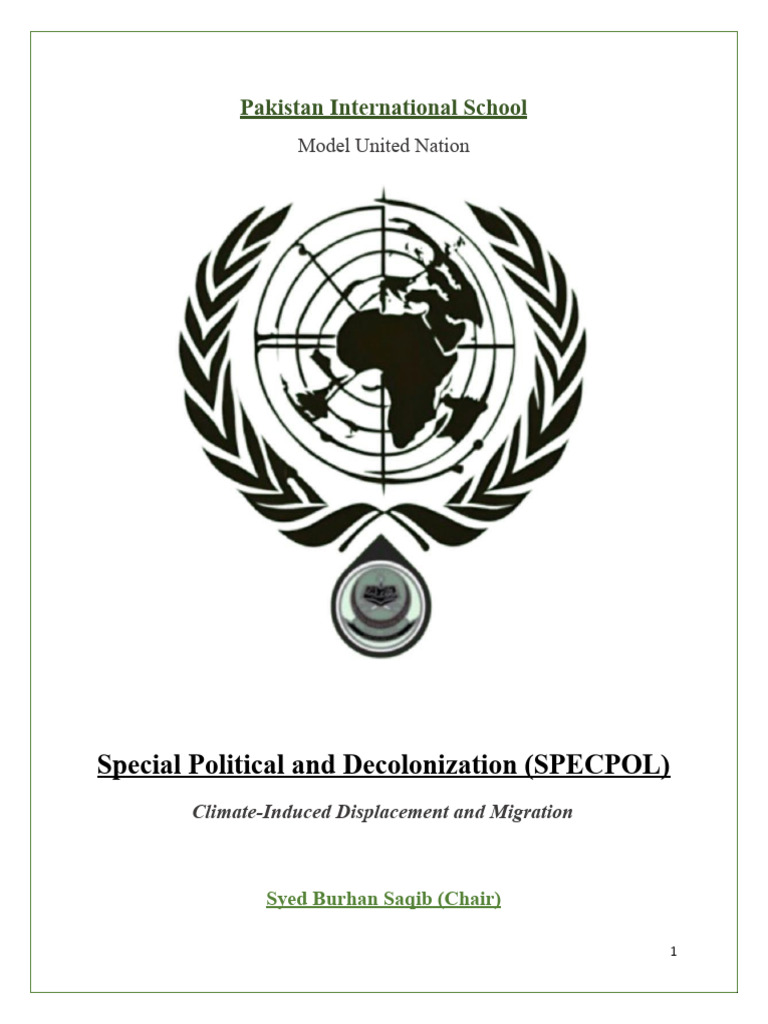 Background File For The Issue Of Climate Induced Displacement And