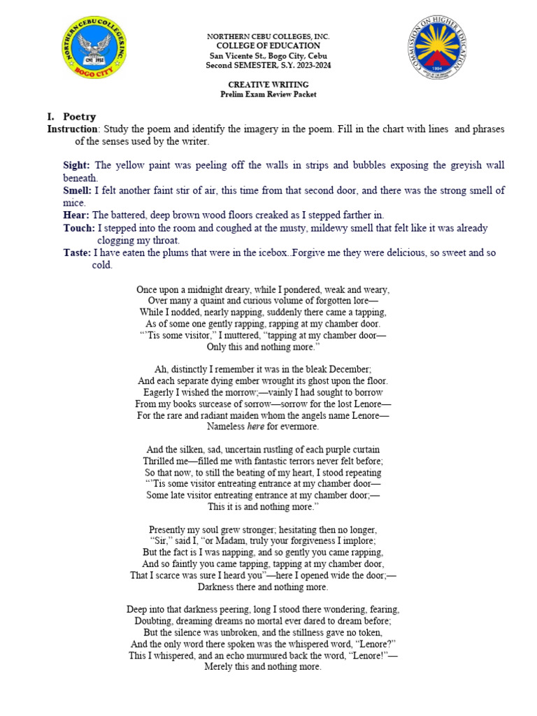 CreativeWriting PrelimProcessing | PDF