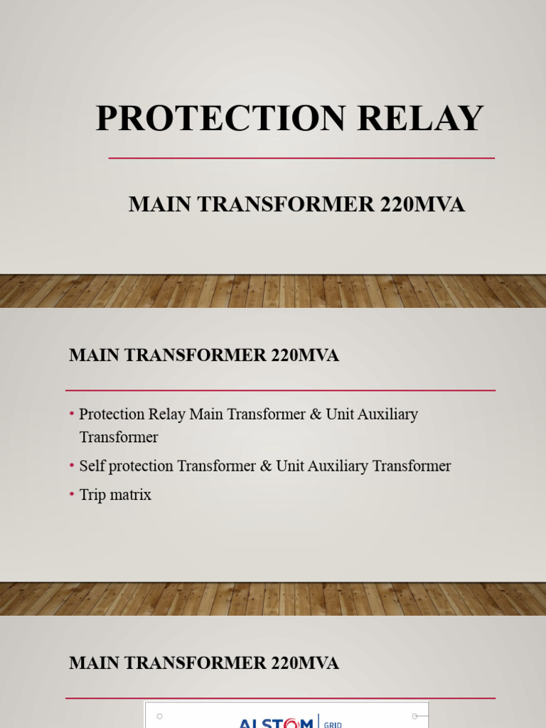 220MVA Transformer Protection Guide | PDF | Transformer | Relay