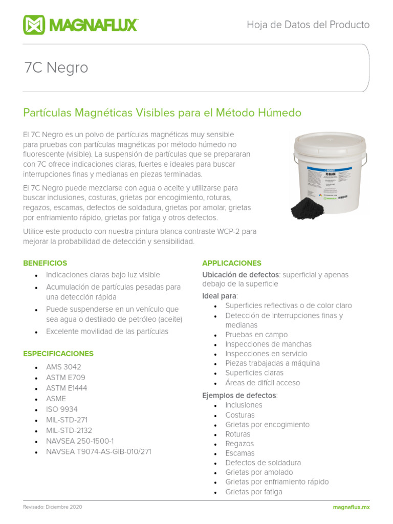 7C_Product-Data-Sheet_Espanol | PDF | Suspensión (Química) | Agua