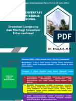 ENAS - MANAJEMEN KEUANGAN INTERNASIONAL 2 - KAMIS 10.00 Investasi Langsung Dan Startegi Investasi Internasional - Pasca Unigal