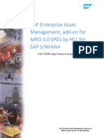 SAP Enterprise Asset Management, Add-On For MRO 3.0 SP01 by HCL For S4HANA 1709 - EWI Fiori App Feature Scope Description