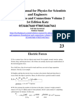 Solution Manual For Physics For Scientists and Engineers Foundations and Connections Volume 2 1st Edition Katz 0534467660 9780534467661