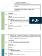 Cronograma AYES. 1ºsem Martes