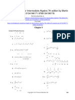 Intermediate Algebra 7Th Edition Martin Gay Solutions Manual Full Chapter PDF