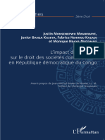 L'impact de L'OHADA Sur Le Droit Des Sociétés Commerciales en République Démocratique Du Congo