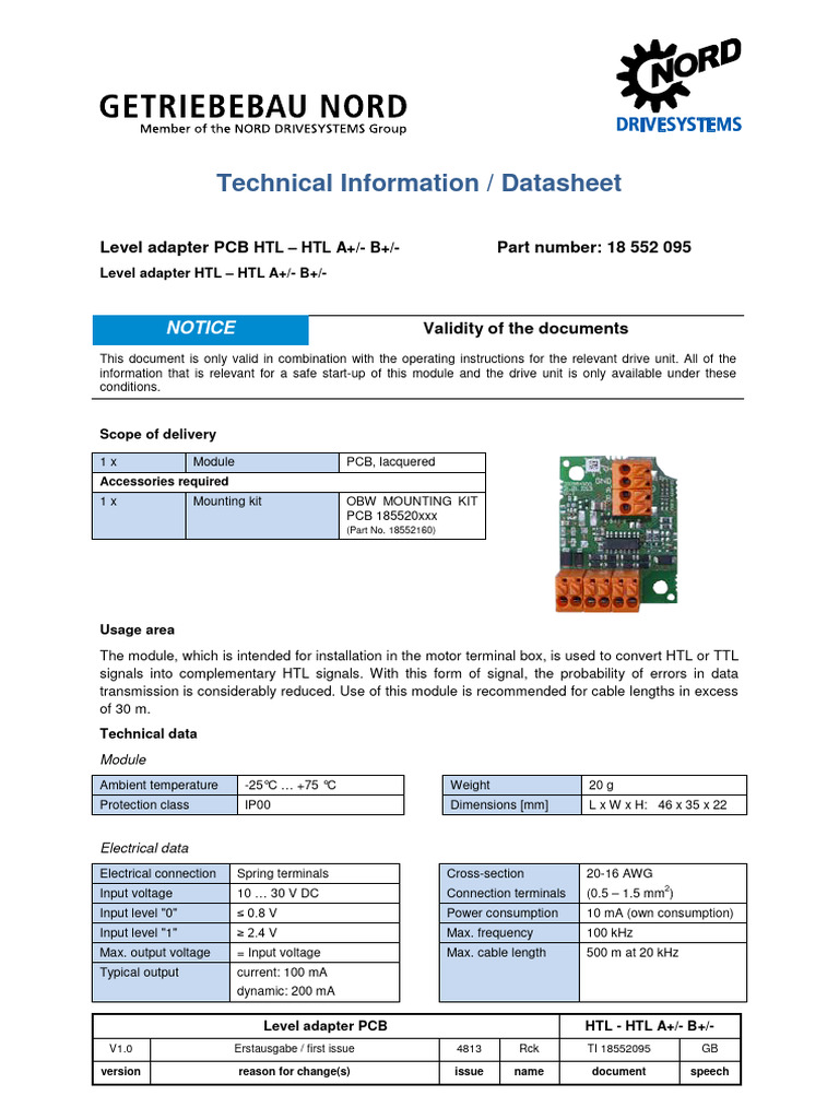 Level Adapter PCB HTL - HTL A+/- B+/- | PDF | Power Supply | Electronics