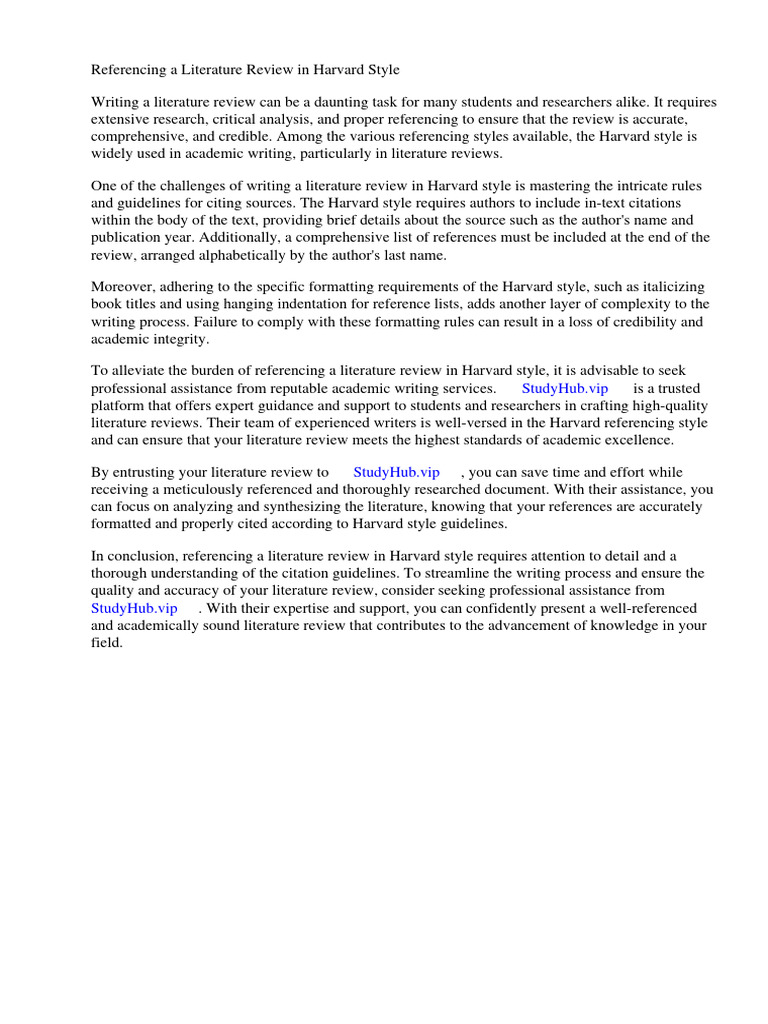 referencing-a-literature-review-harvard-style-pdf-citation-world