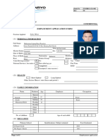 Form 002 - Employment Application