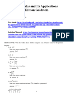 Calculus and Its Applications 14Th Edition Goldstein Test Bank Full Chapter PDF