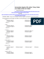 Intermediate Algebra 8Th Edition Tobey Test Bank Full Chapter PDF