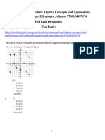 Test Bank For Intermediate Algebra Concepts and Applications 10Th Edition Bittinger Ellenbogen Johnson 9780134497174 Full Chapter PDF