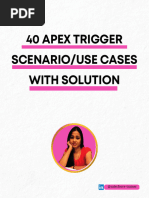 40 Apex Trigger Scenario Use Cases With Solution