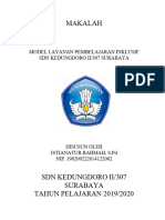 Makalah Model Layanan Pembelajaran Inklusif Di SDN Kedungdoro II - 307 Surabaya