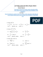 Calculus Single and Multivariable 6Th Edition Hughes Hallett Test Bank Full Chapter PDF