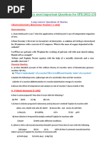 SR - CHEMISTRY-most Important LAQ, SAQ'S - 1 - (2022-23)