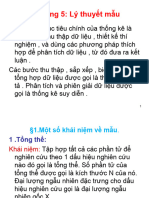 CHƯƠNG 5 Lý Thuyết Mẫu