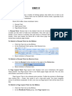 Excel Foundation Unit-V