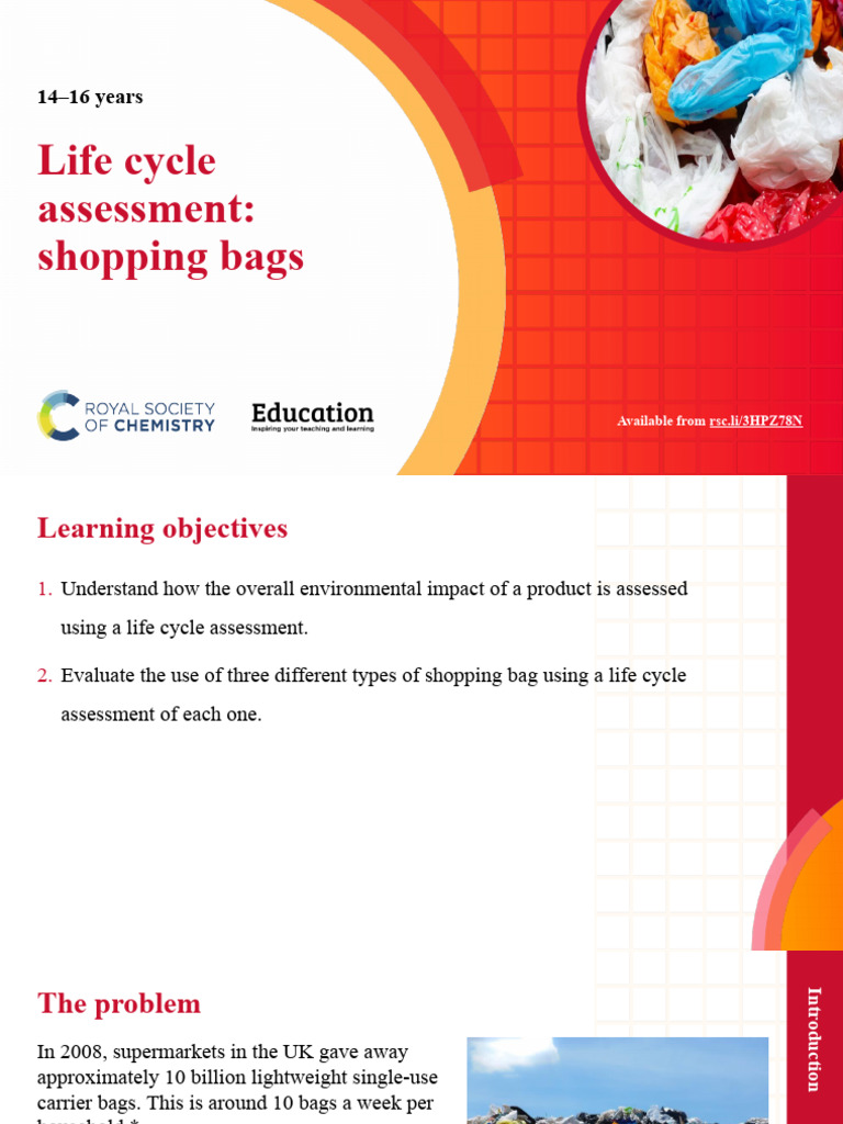 Life Cycle Assessment of Shopping Bags | PDF | Life Cycle Assessment ...