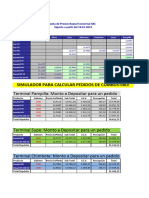 Simulador para Calcular Pedidos de Combustible: Terminal Pampilla: Monto A Depositar para Un Pedido