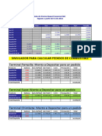 Simulador para Calcular Pedidos de Combustible: Terminal Pampilla: Monto A Depositar para Un Pedido