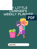 My Little Learner's Weekly Planner