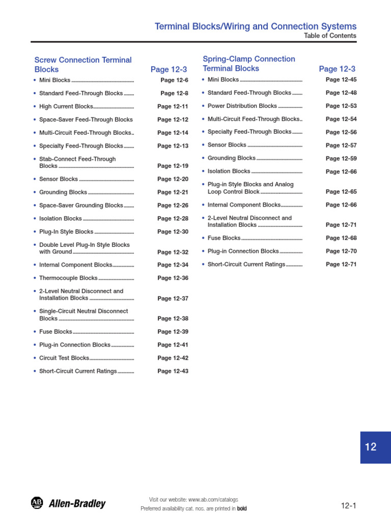 1492 Terminal Blocks Wiring Systems Catalogue (A116-CA913A-En-P May 08 ...