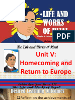 Rizal Unit V Rizals Homecoming and Return To Europe 6 B