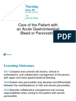 FINALS 1 - Care of The Patient With An Acute Gastrointestinal Bleed or Pancreatitis