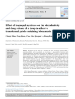 Effect of Isopropyl Myristate On The Viscoelastici