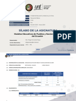 Modelos Pedagógicos de Pueblos y Nacionalidades