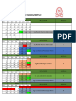 Calendarización de Actividades DPRL - 2019