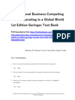 International Business Competing and Cooperating in A Global World 1St Edition Geringer Test Bank Full Chapter PDF