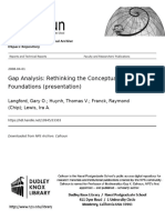 Gap Analysis Rethinking The Conceptual F