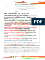 Tes de Evaluacion Diagnostica Físico Deportivo