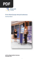 Download FfW 2011 Conference Summary Report FULL by Fit for Work Europe SN71558592 doc pdf