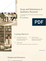 Scope and Delimitation