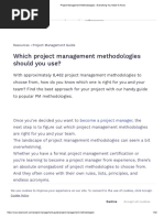 Project Management Methodologies - Everything You Need To Know