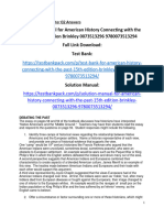 Solution Manual For American History Connecting With The Past 15Th Edition Brinkley 0073513296 9780073513294 Full Chapter PDF