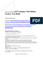 International Economics 7Th Edition Gerber Test Bank Full Chapter PDF