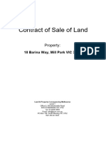 Contract of Sale of Land: Property